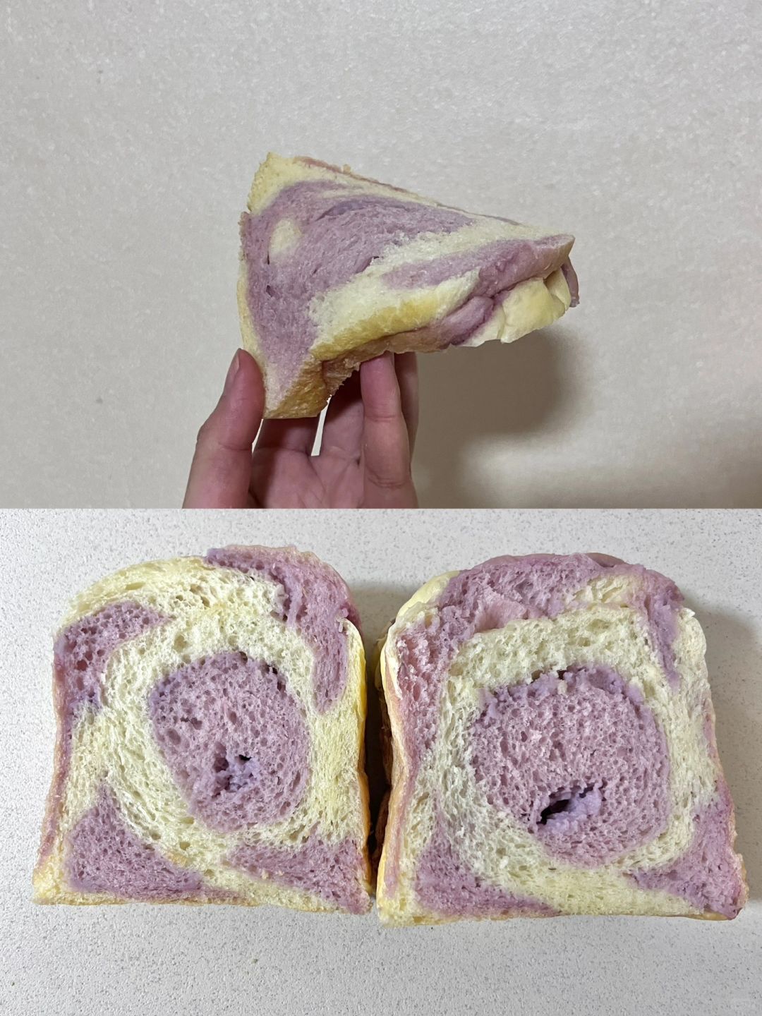 💟双色芋泥吐司🍞