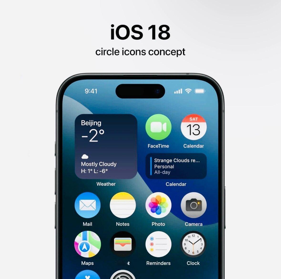 iOS18的图标要是换成这种圆形图标的话大家喜欢吗？我觉得好像也还能接受[aws