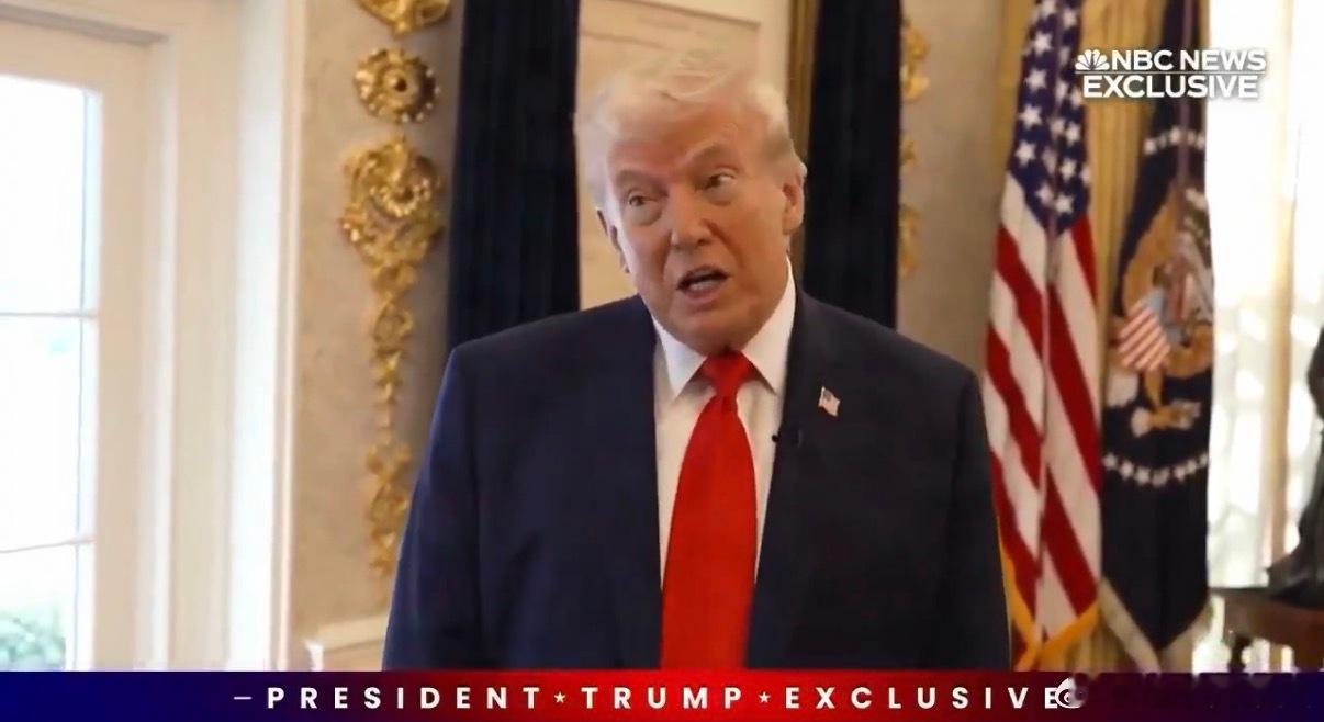 ‼️特朗普谈到激进民主党人想要弹劾他时说：“嗯，你知道，我作为总统做得非常出色。