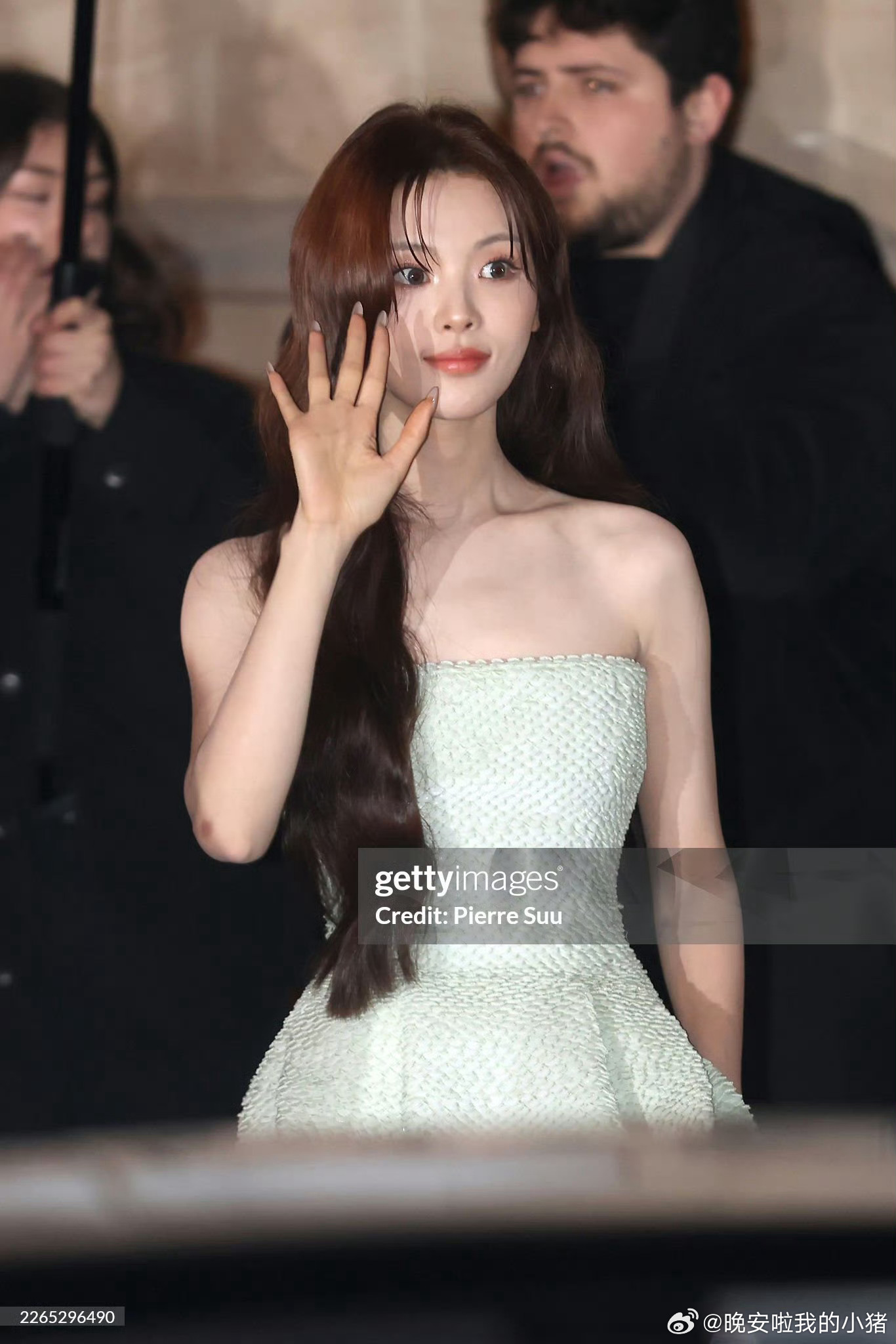 杨超越陈飞宇Balenciaga看秀生图 