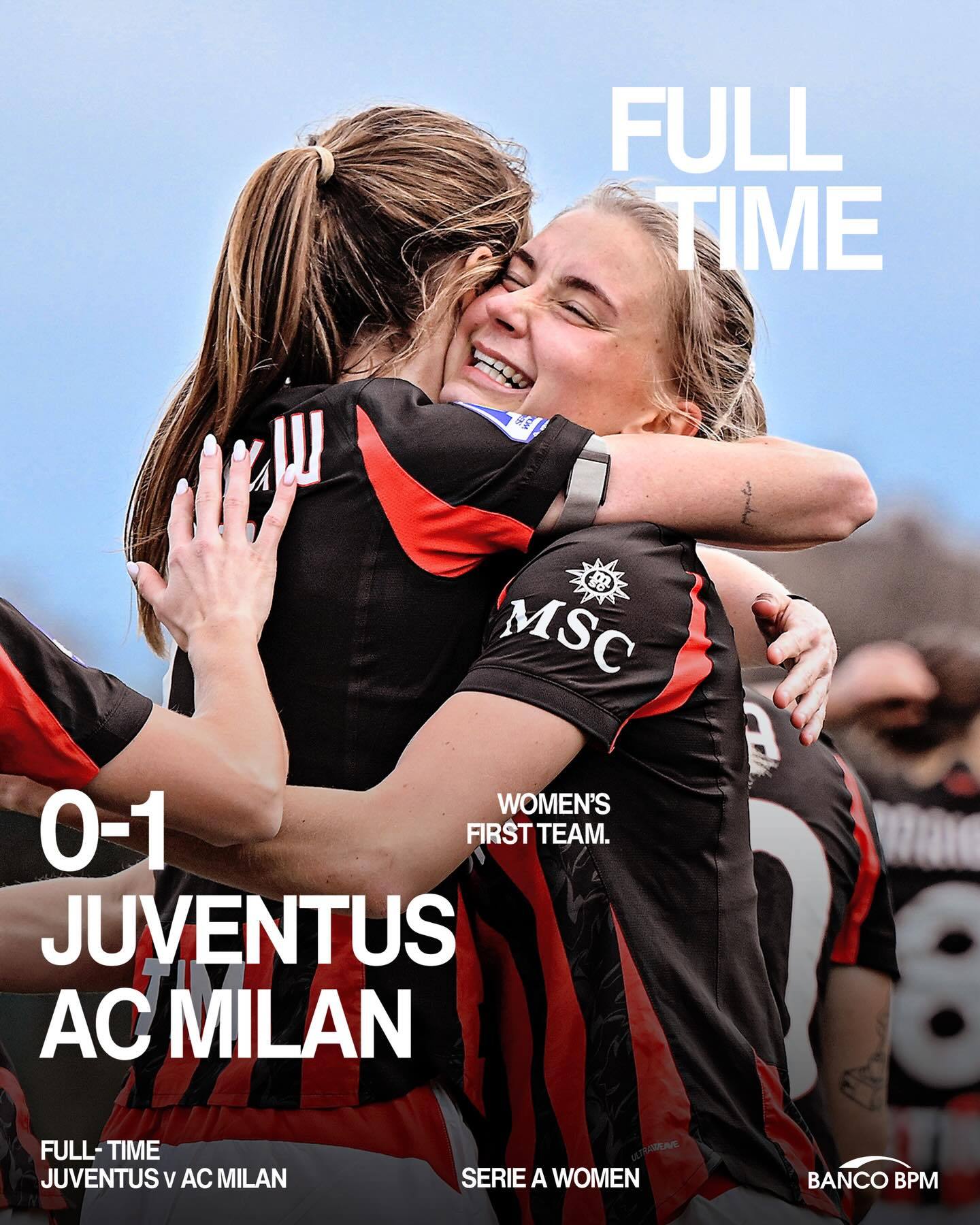 【米兰女足赛果】  2025-26赛季意甲 女足联赛第16轮：🔴⚫️ 米兰女足