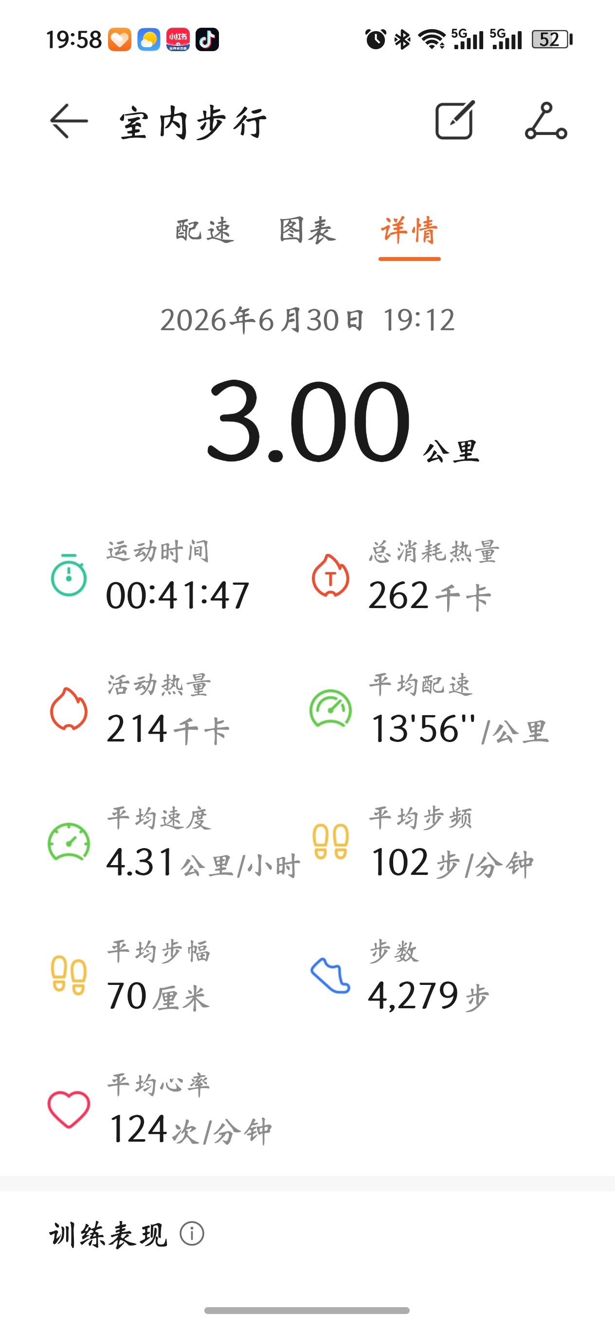 爬坡累，但是消耗不多楠楠的运动日记