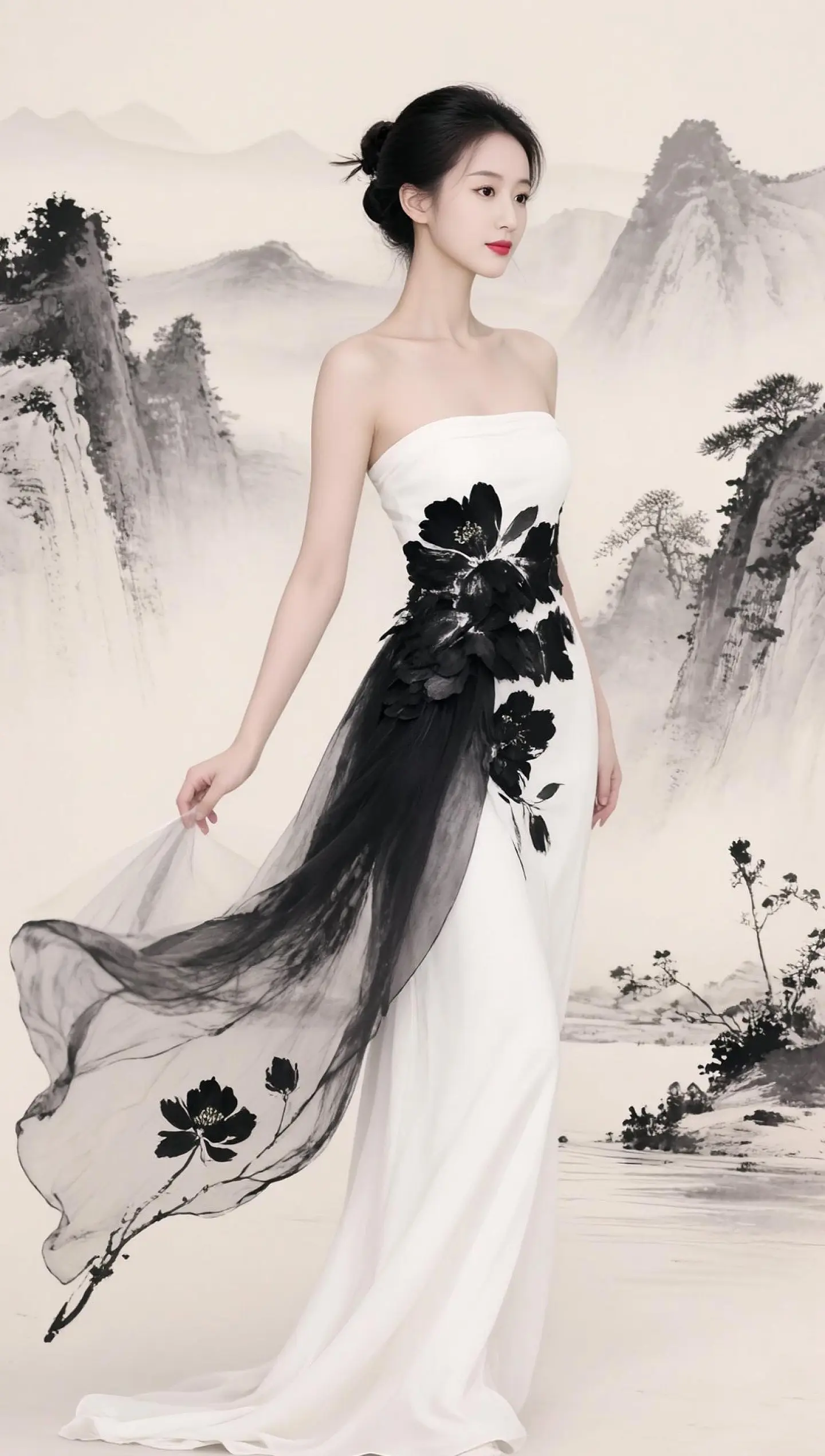 AI水墨风写真 随变ai随便玩