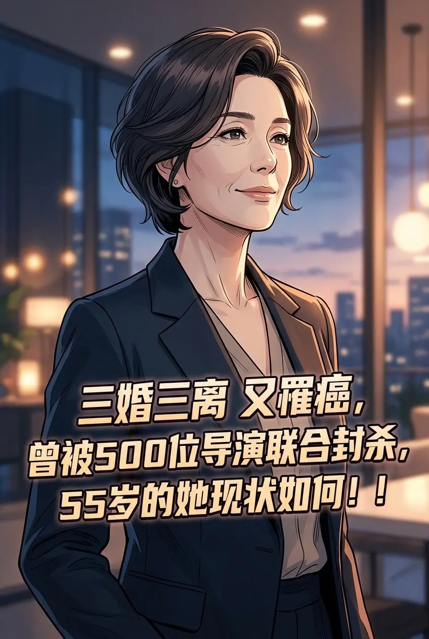 三婚三离 又罹癌，曾被500位导演联合封。杀，55岁的她现状如何！！