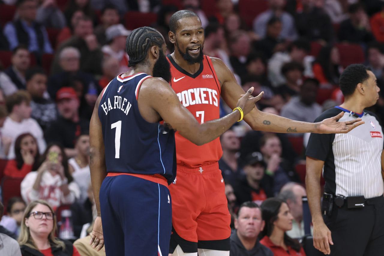 两位超级得分手！杜兰特赛季场均25.4分 自哈登后最高的火箭球员12月28日讯 