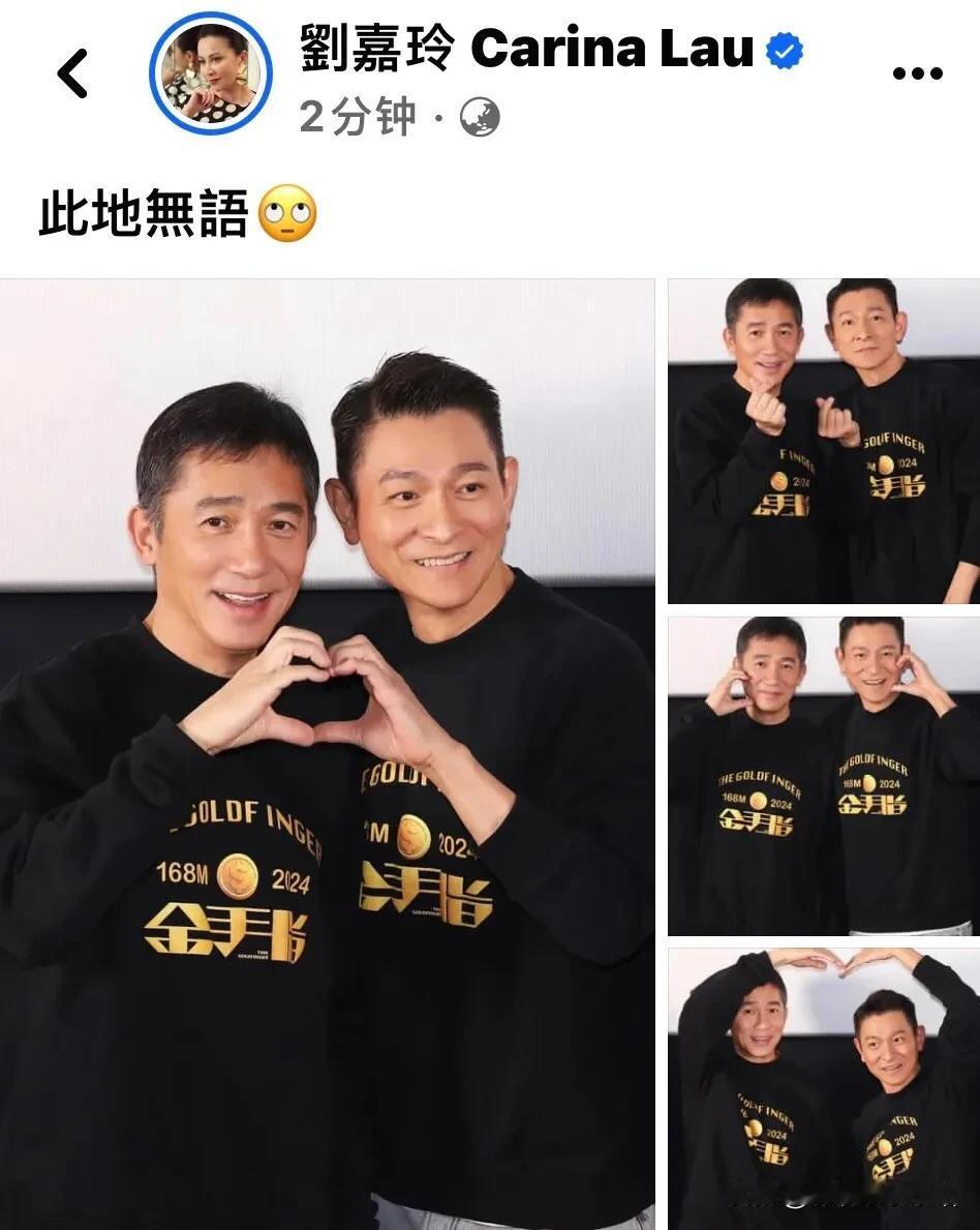 梁朝伟❤️刘德华  
刘嘉玲：此地无语！

笑死我了，我以为是啥子瓜哦，原来刘德
