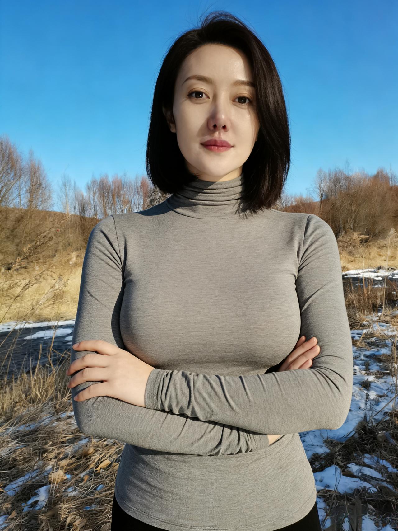 孤身影自斜，旷野起寒沙。
心随云影远，抱臂泪先赊。