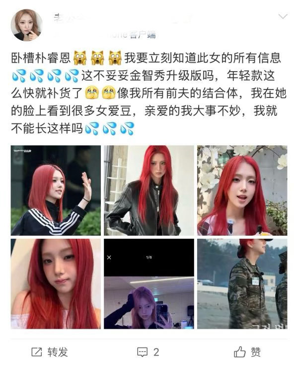 如何看待朴睿恩粉丝说朴睿恩是金智秀“升级版”？ ​​​