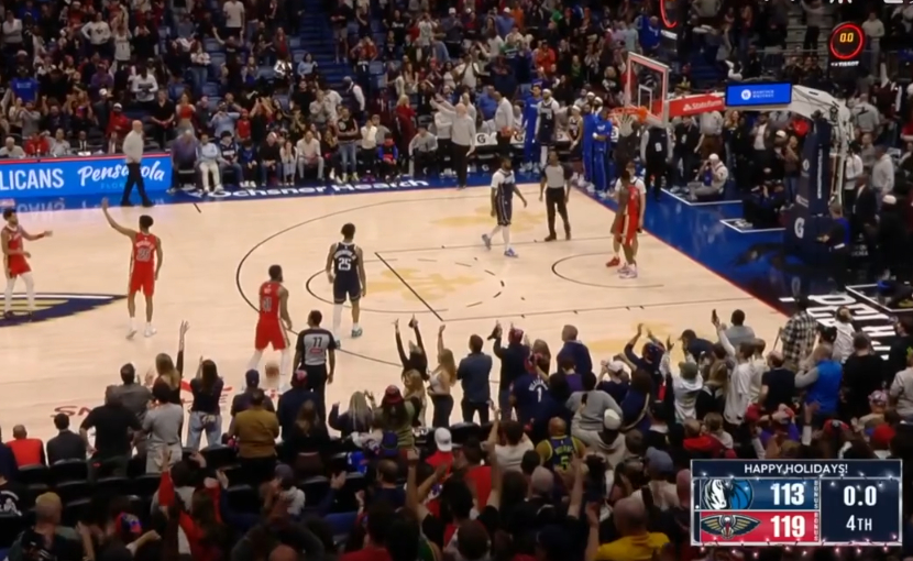 第四节被逆转，独行侠113-119不敌鹈鹕，遭遇两连败，浓眉空砍35分17篮板。