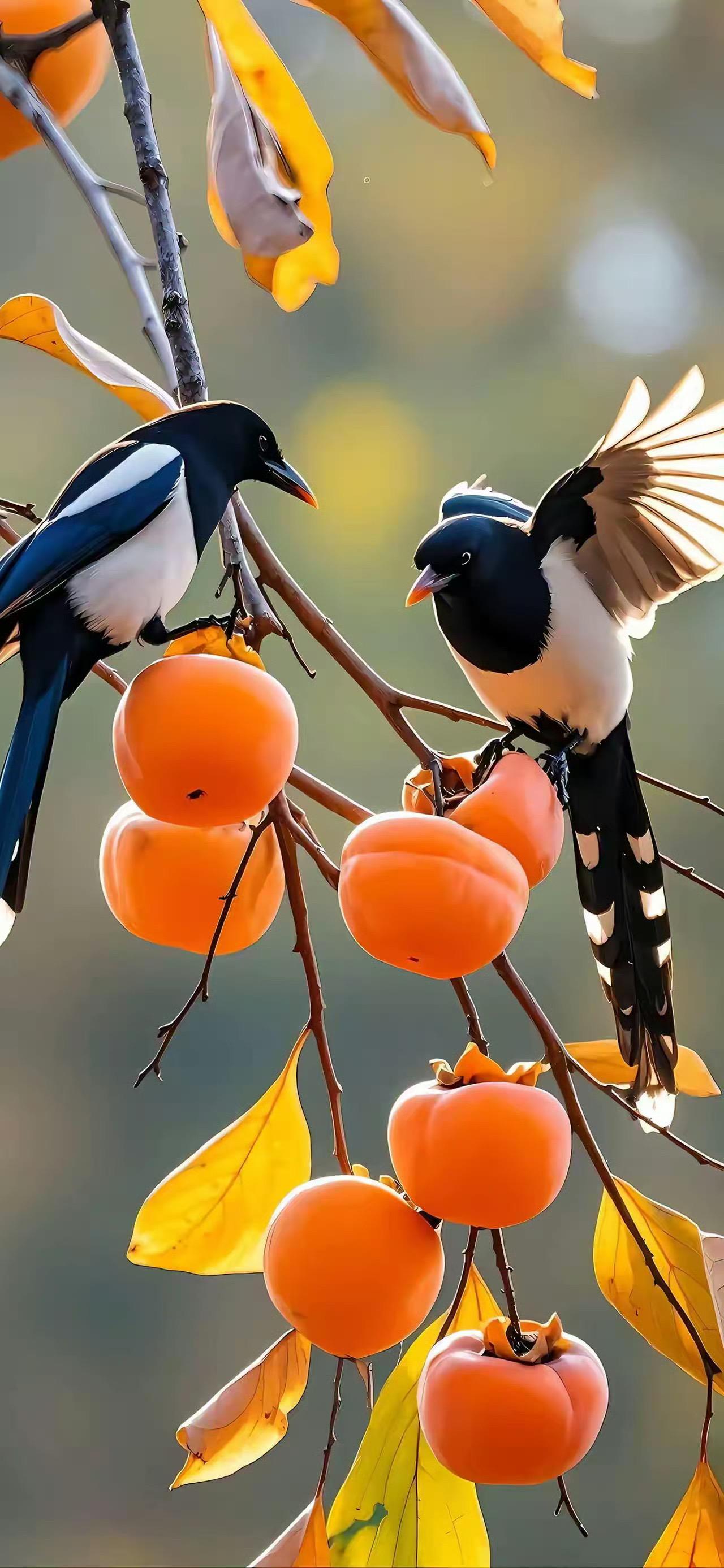 柿子红了，许你，许我，许我们柿柿如意，好柿连连。