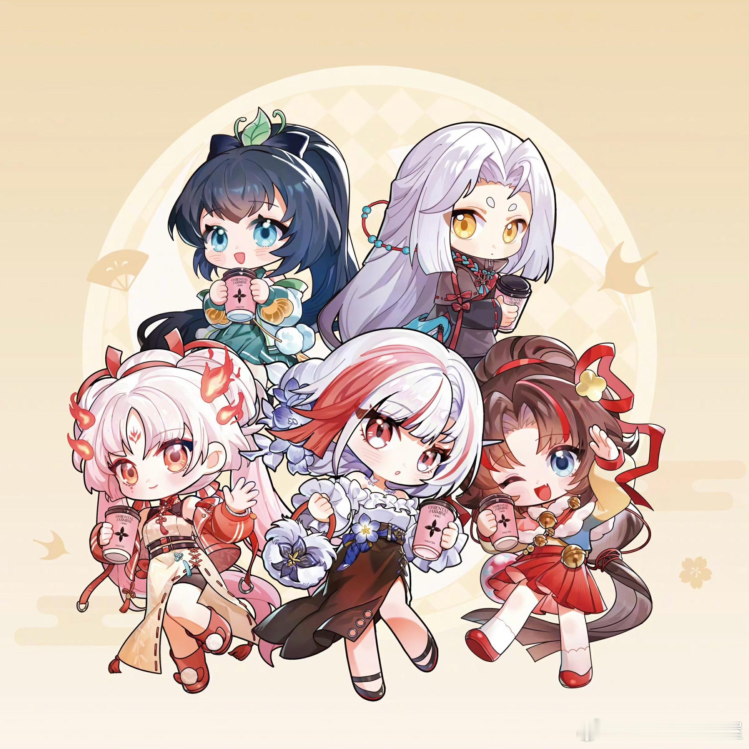 你们五个人里有五个人很萌