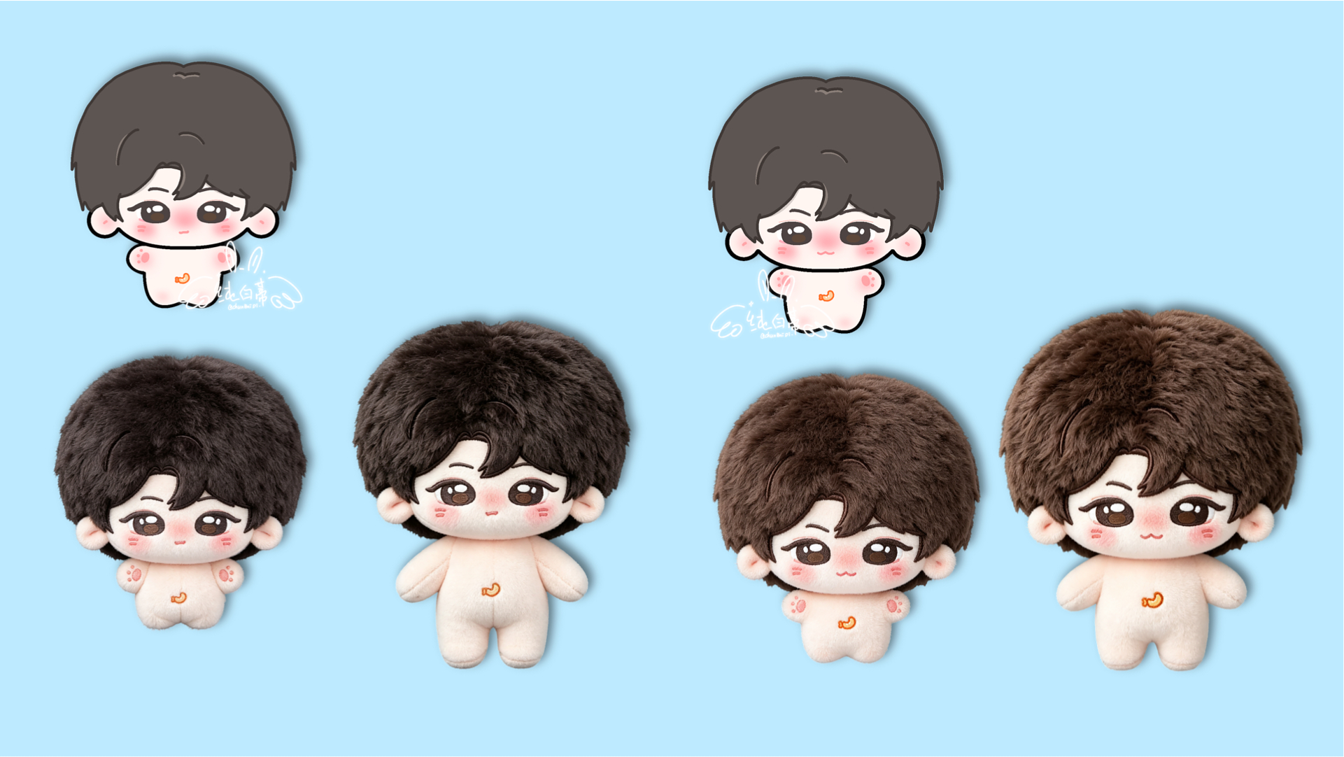 1️⃣？2️⃣？3️⃣？4️⃣？（头发都是黑色）🦐 