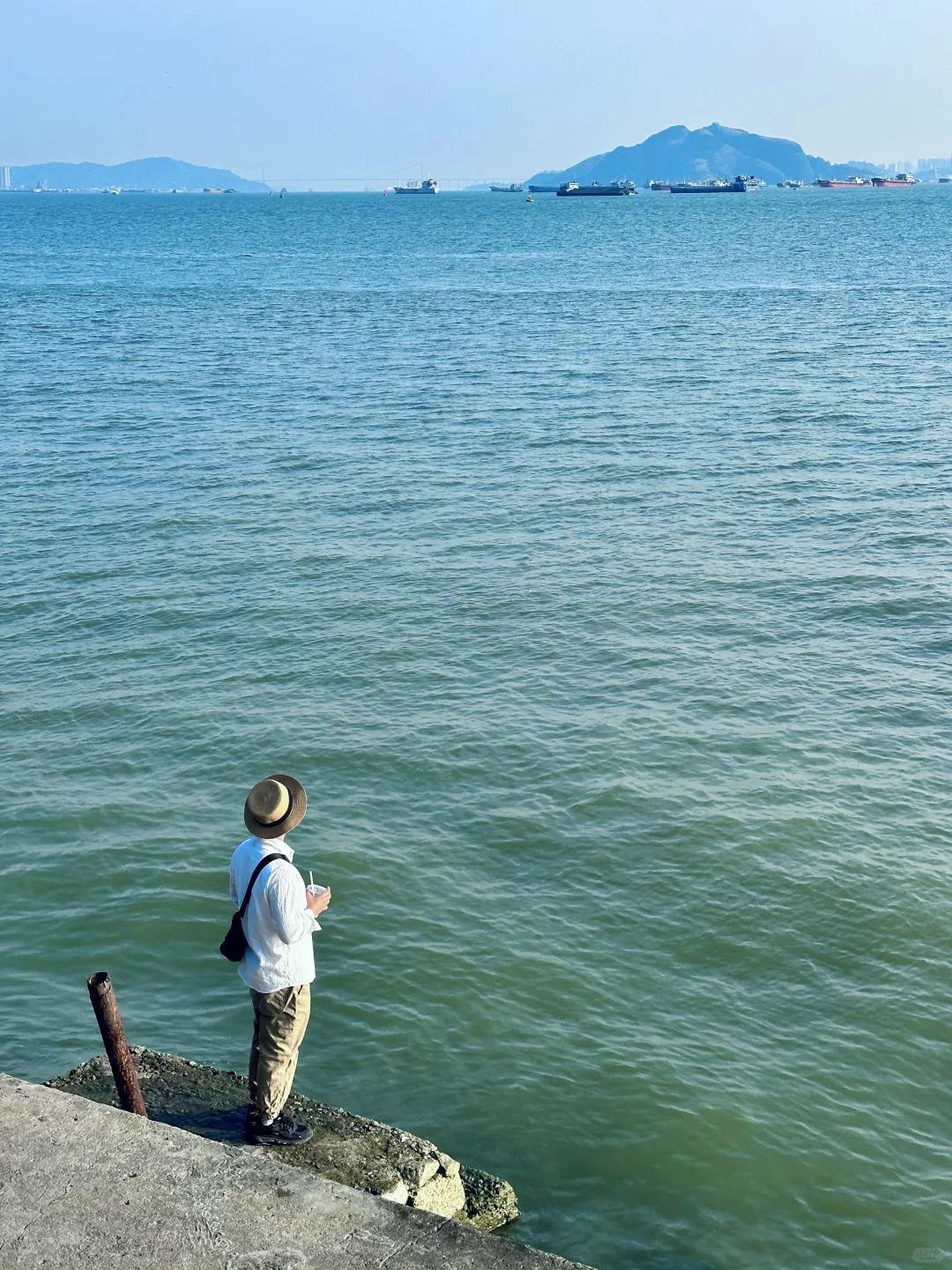 在广州，晴天🌞来这个小岛看“海”啦😝