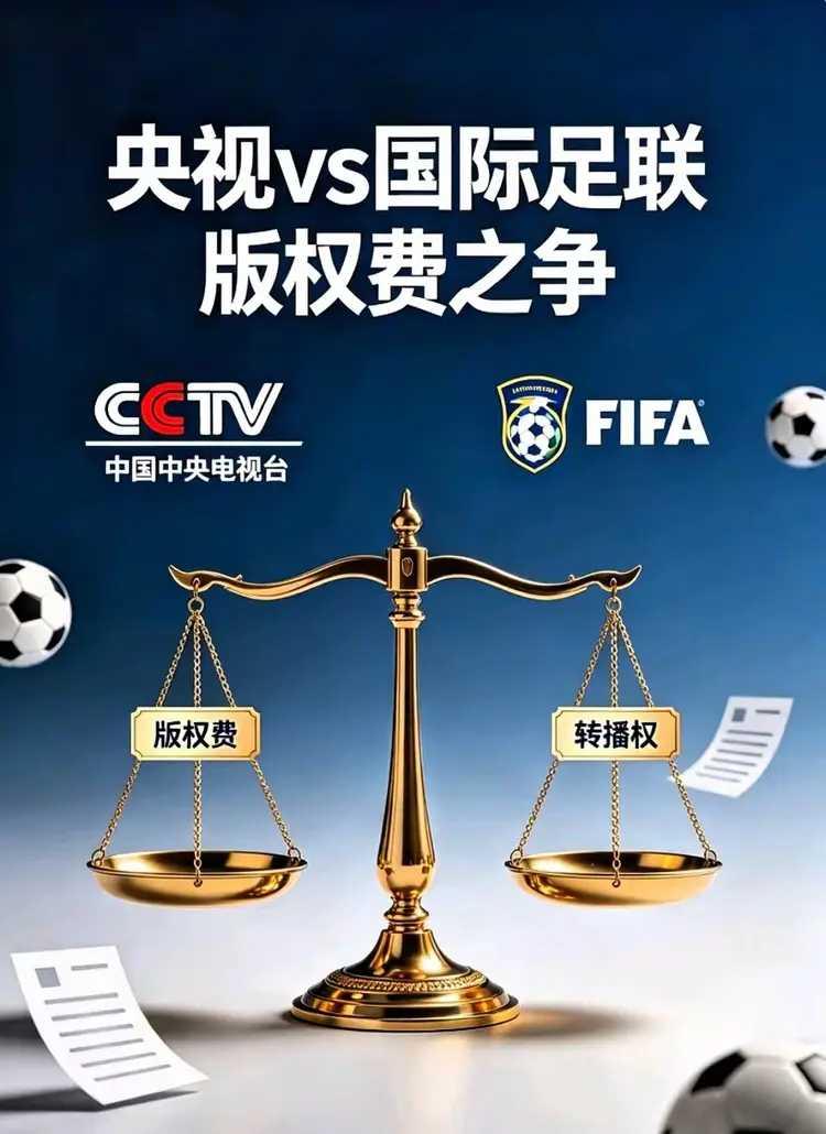 26年世界杯，国际足联向央视开出2.5亿到3亿美元的转播费，央视只肯出6000万