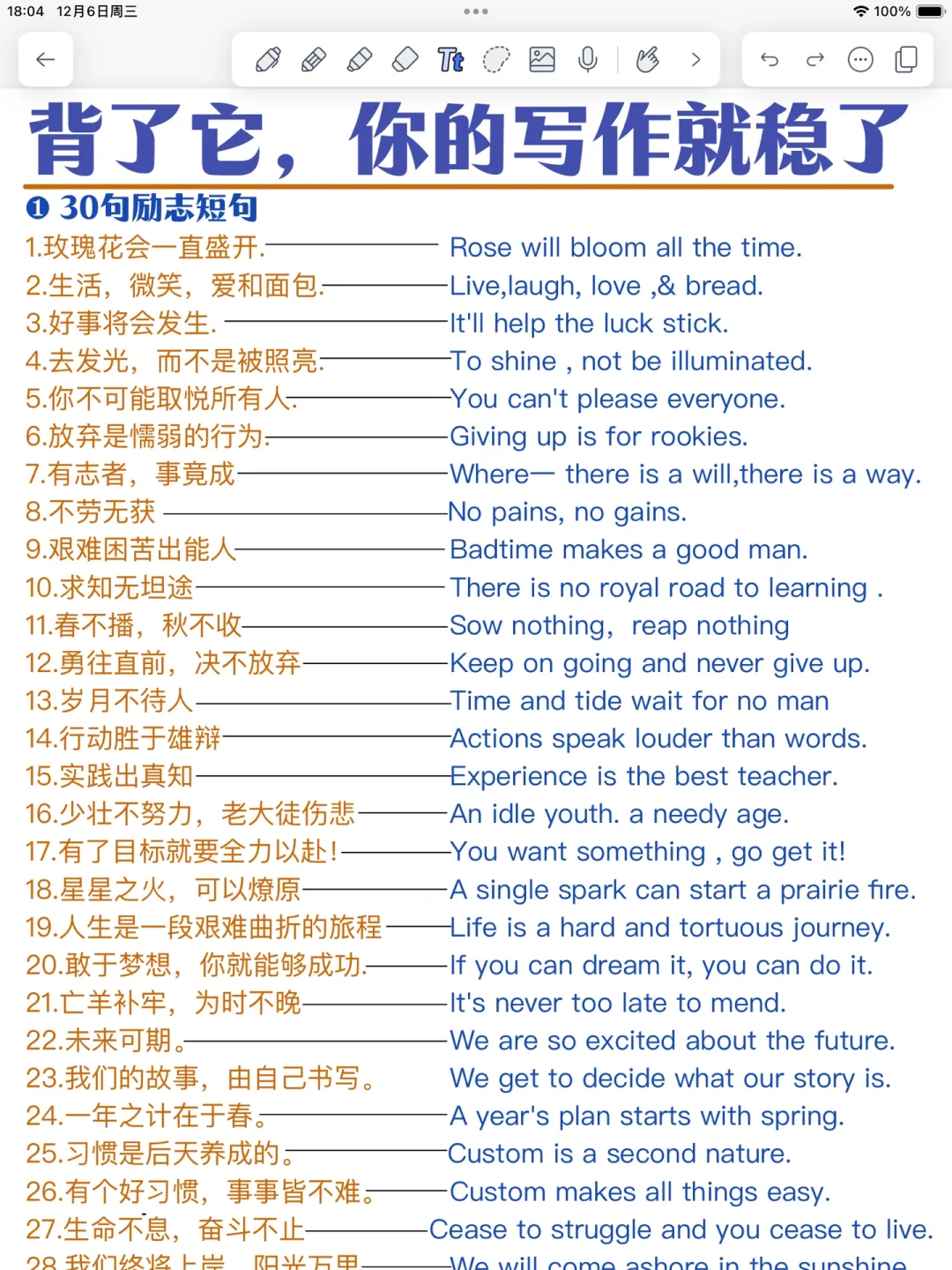 背完它！你的英语写作就稳了！狠狠提分！