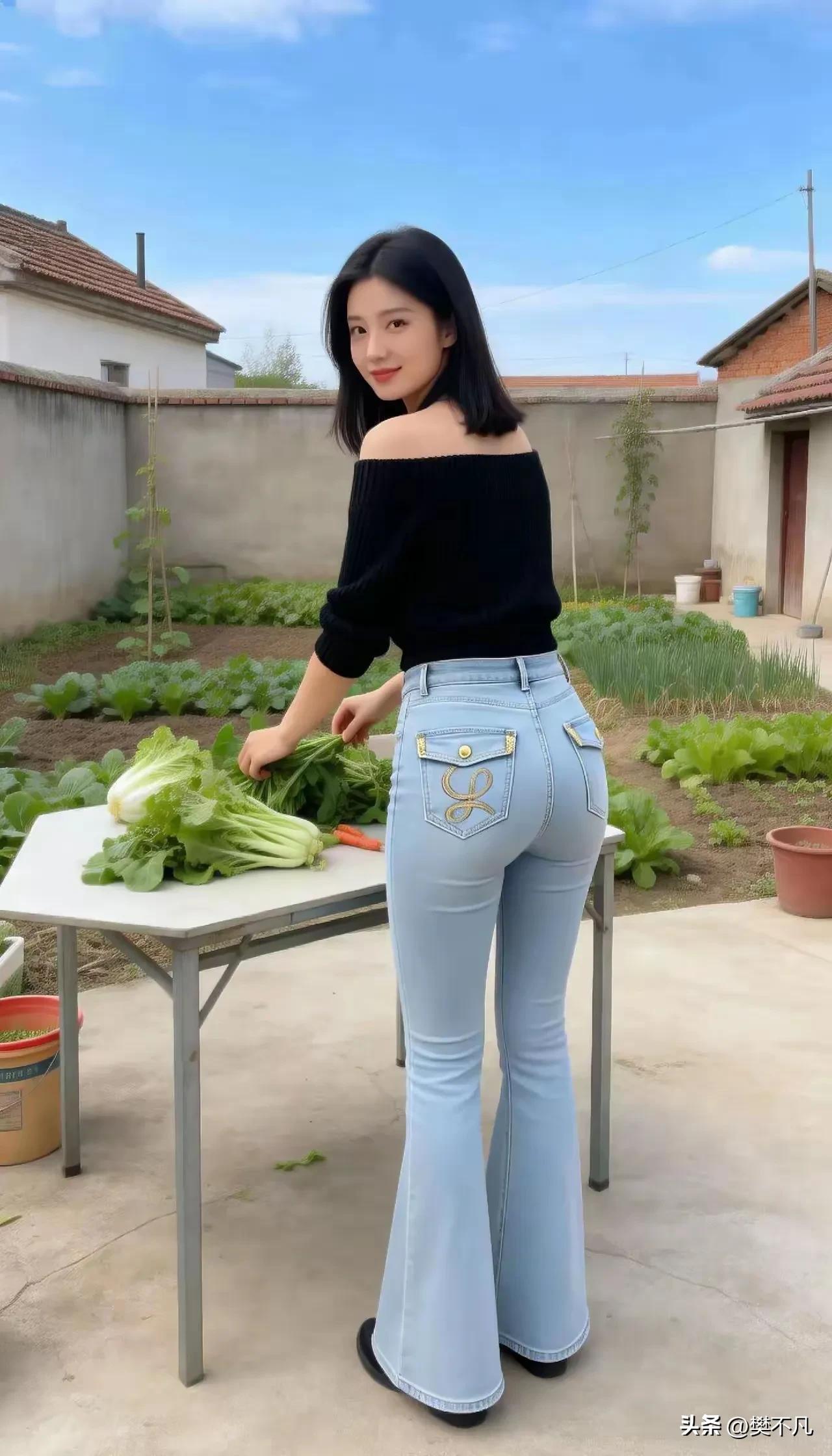 刚刚摘的新鲜的菜，中午做个炖锅，有没有要来吃的，报个名！