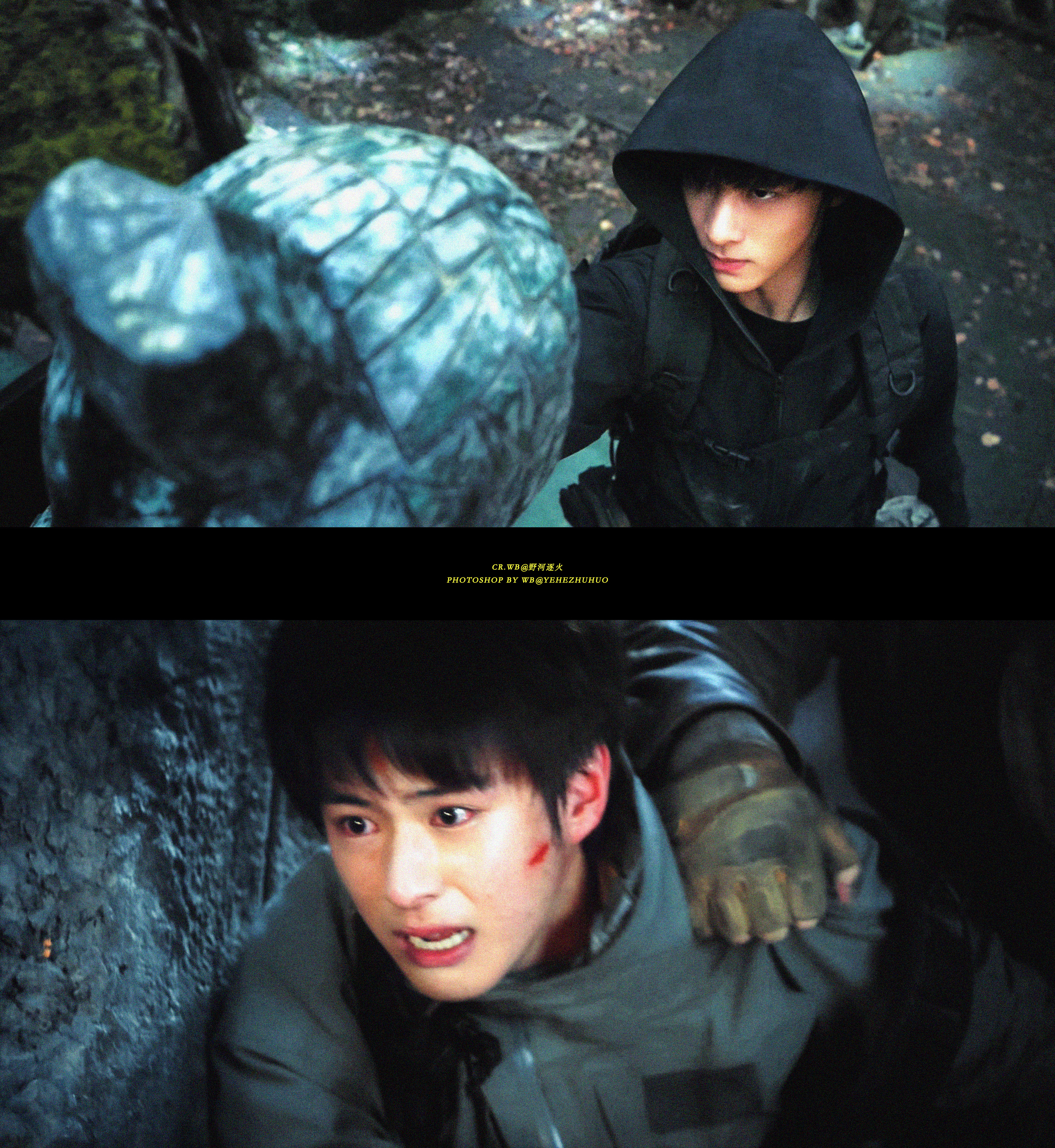 图上有两个人很般配