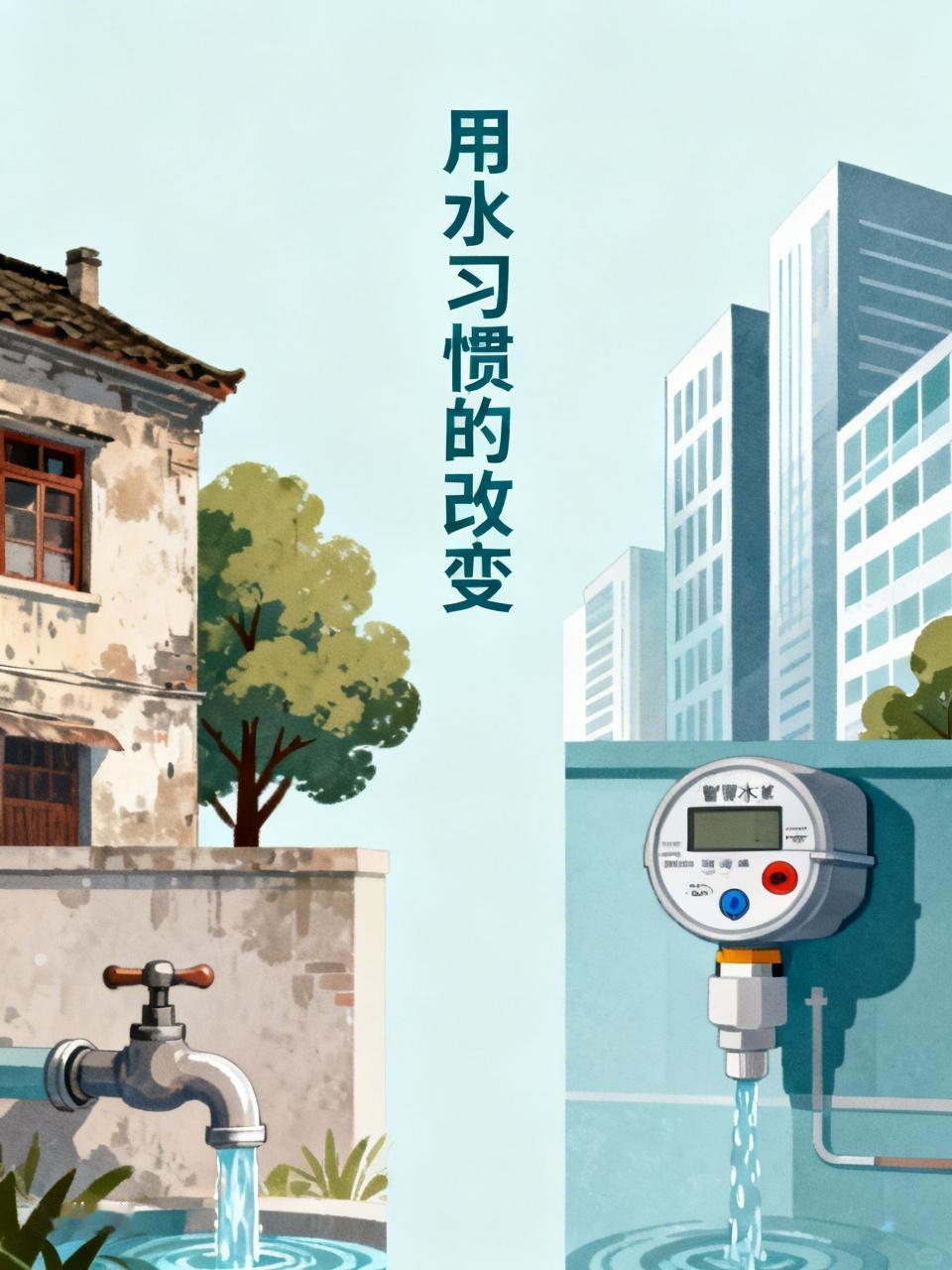 为什么现在不大宣传节约用水了，我觉得有可能是以前吧，职工都家属院，免费用公家的水
