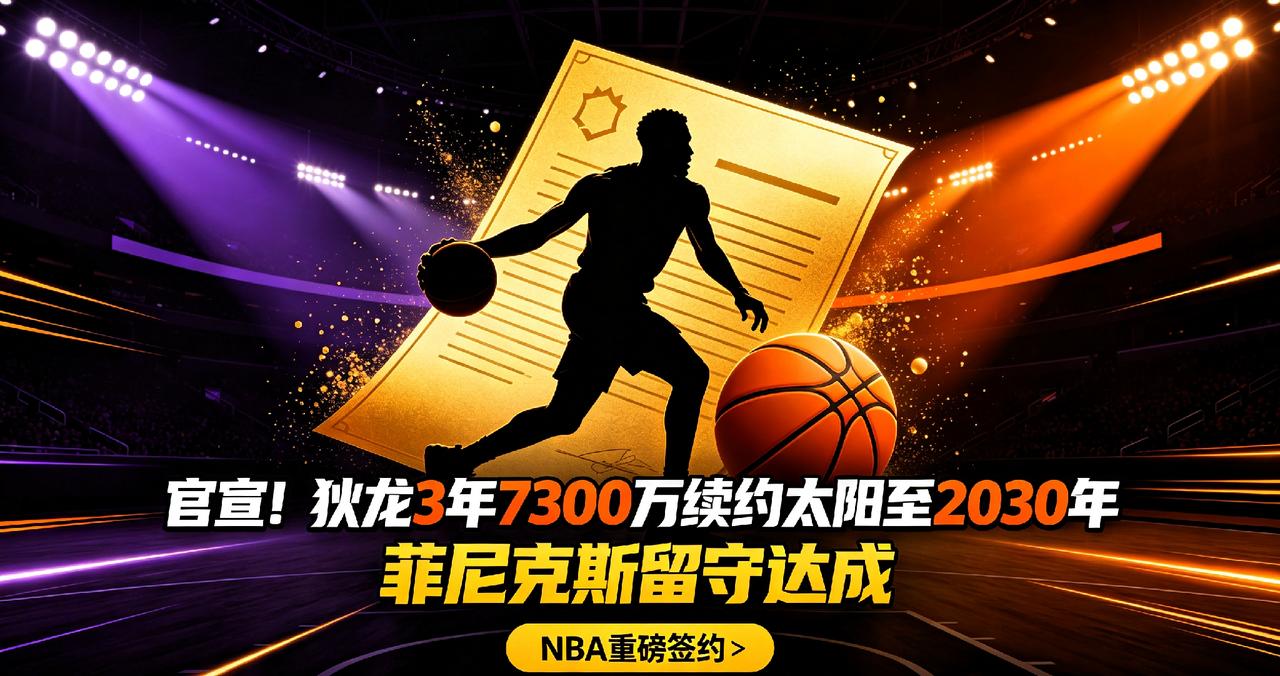 正式敲定！狄龙3年7300万留守太阳，这份续约到底值不值？
 
8月6日，一则重