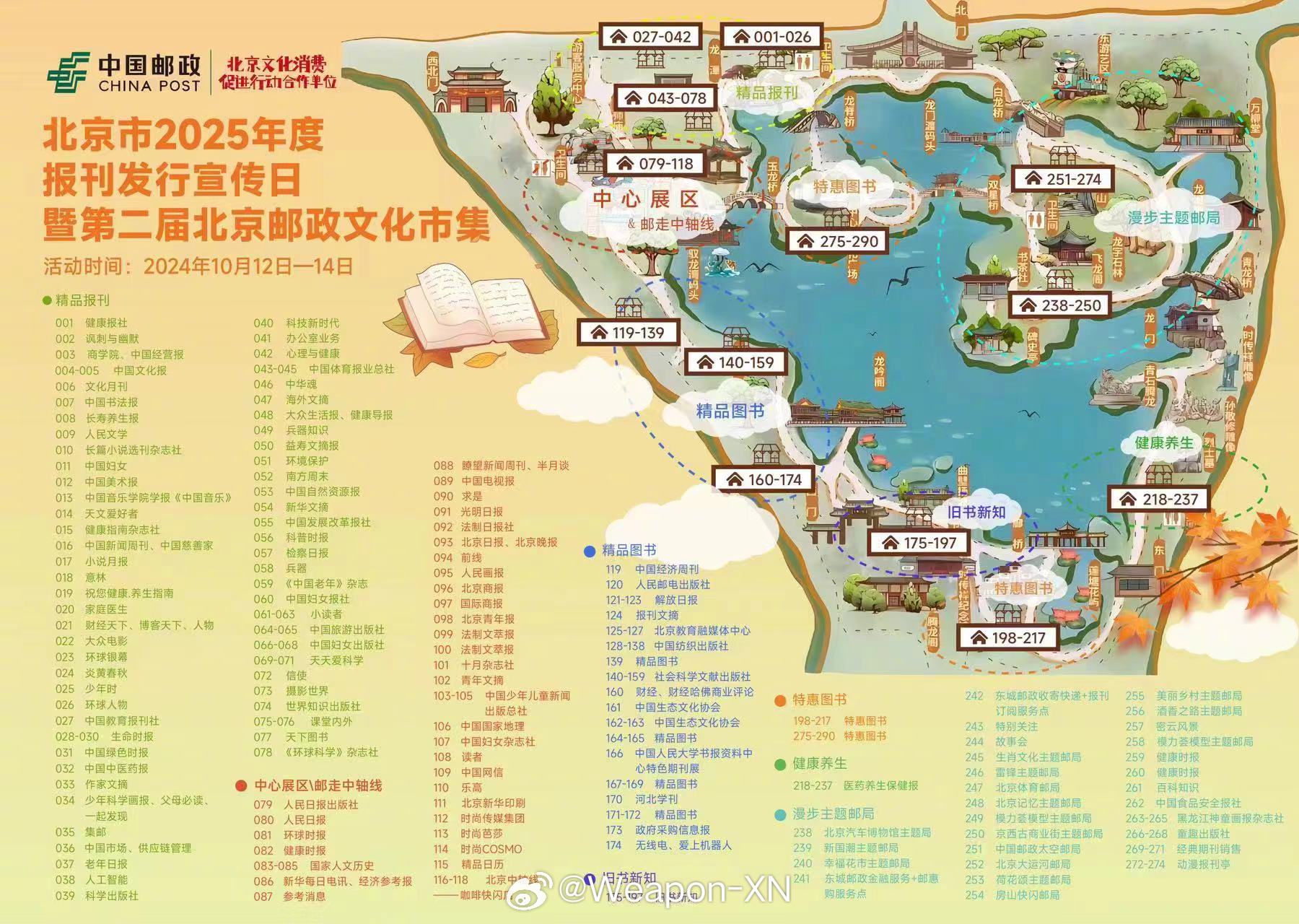 #兵器影像[超话]# 明天和后天，龙潭湖公园，2025年报刊订阅市集，看图里有没
