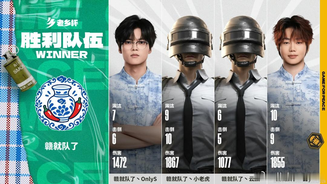 赣就队了又又又吃鸡了星y拿下十个淘汰喜提MVP，全队配合超稳，赣就完了，江西战队