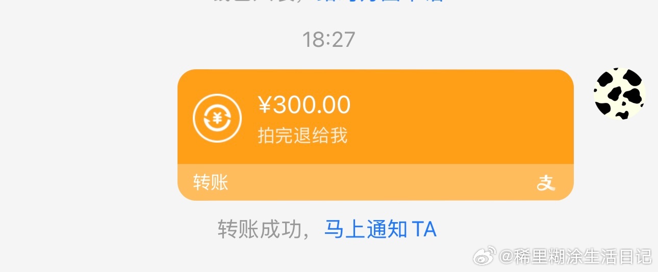 为了督促本adhd兼超级大p人 我们想了个办法 今天要干事的话我就转300给小男