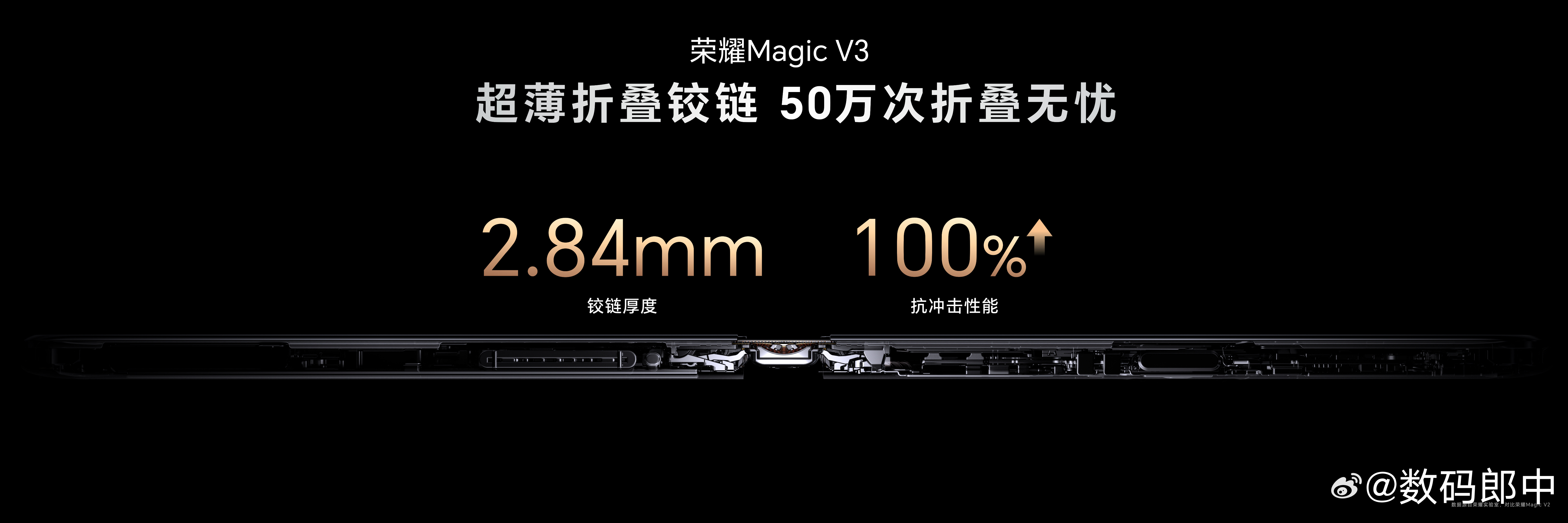 #荣耀Magic V3#融入强度超越钢铁的纤维之王，强度高达5800MPa，铸就