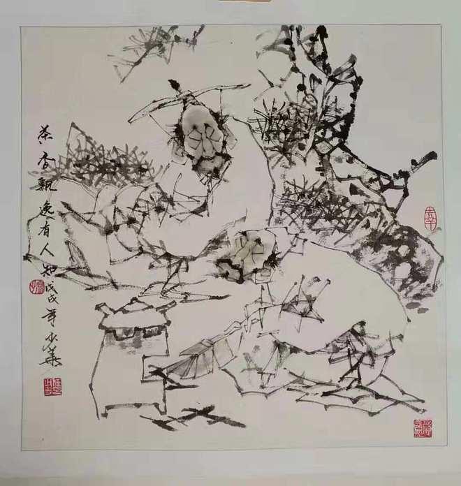 上联：松陪两客曰三友
下联：[比心]

网络图片/诚谢侵删