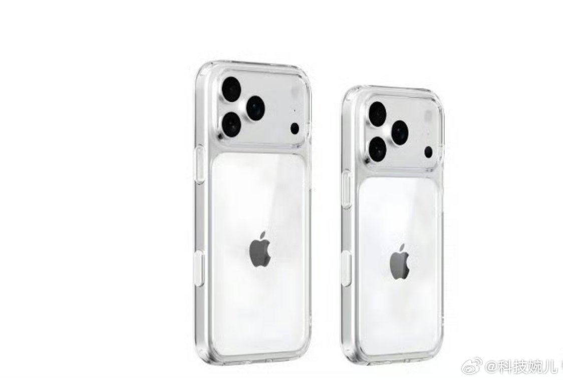 iPhone17Pro透明保护壳曝光大伙是喜欢半透明还是全透明的手机壳呢[思考]