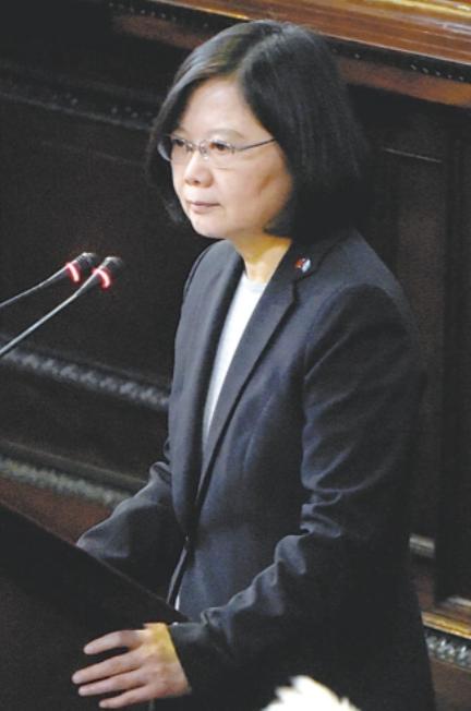 台湾地区前领导人蔡英文发表声明，

5月14日，针对中美峰会登场，蔡英文于东海大