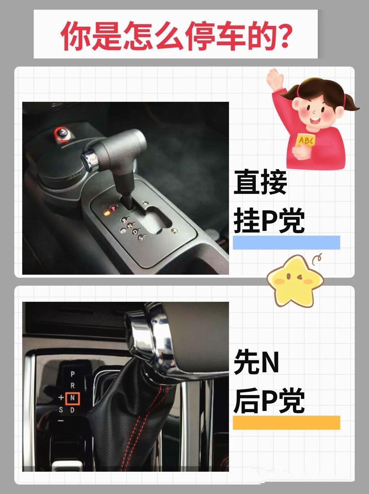 汽车停车的正确操作方法。