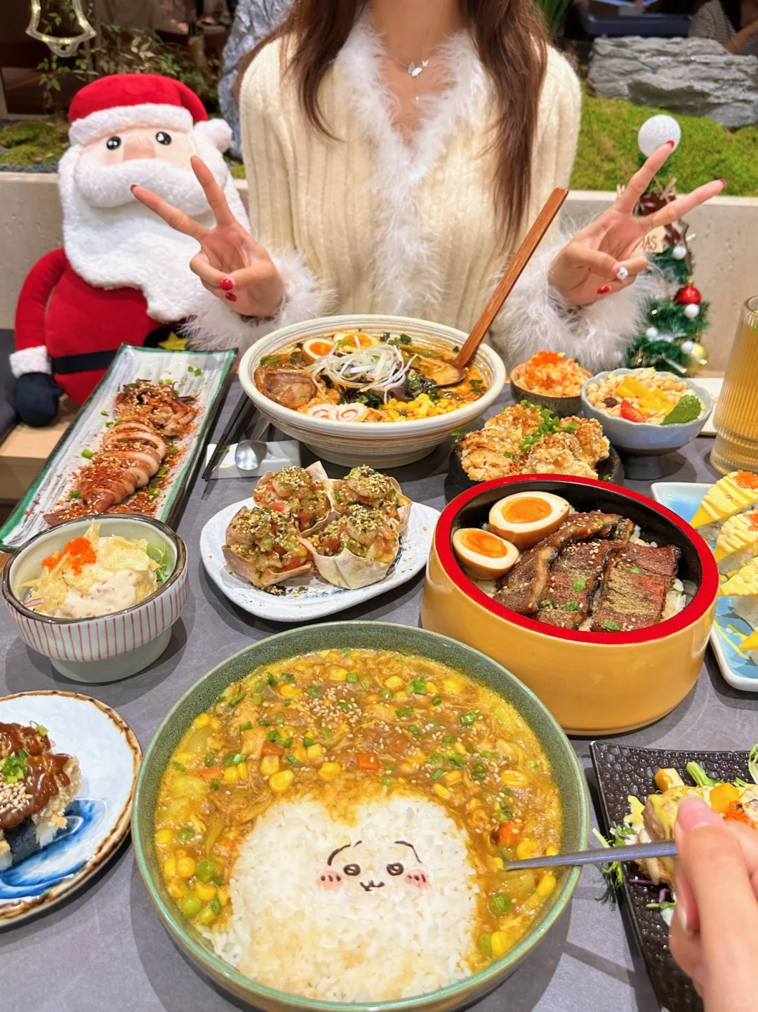 卧槽！！建设路巨巨巨可爱的chiikawa咖喱饭！！