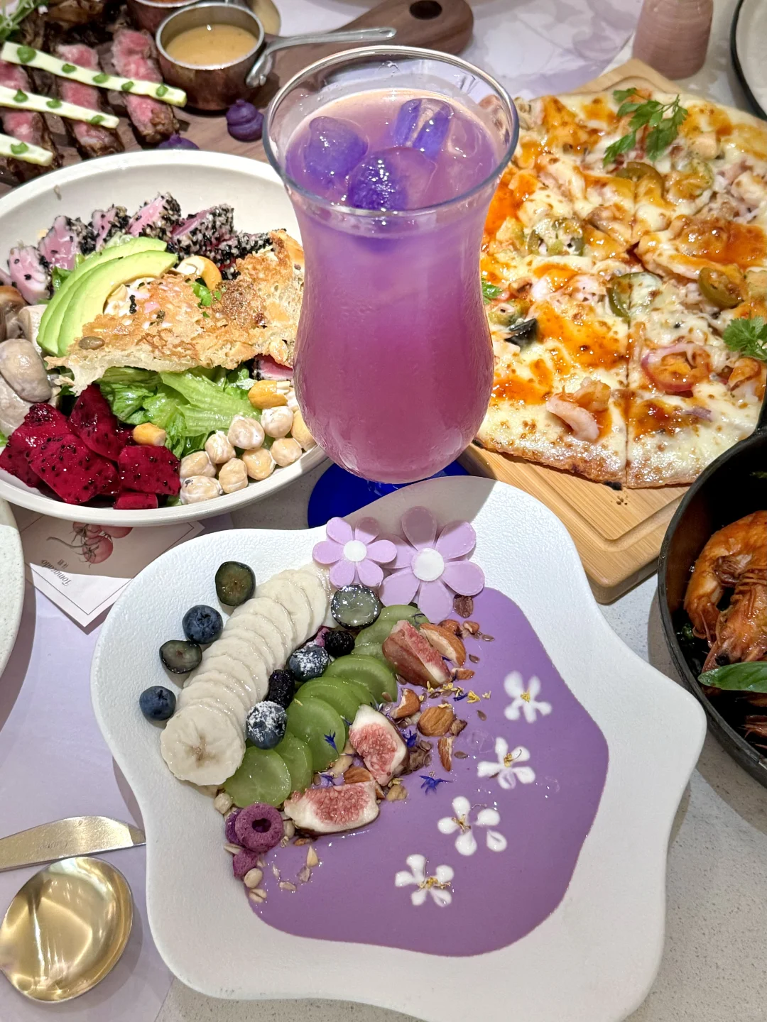 北京！！吃到了莫奈笔下的浪漫🫧💜🦋
