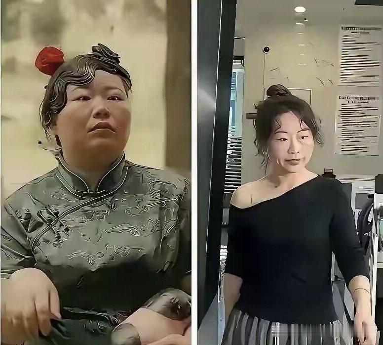 虽然瘦了下来，脸变尖了，打扮洋气，气质也变大方的，但还是喜欢她原来微微胖的样子，