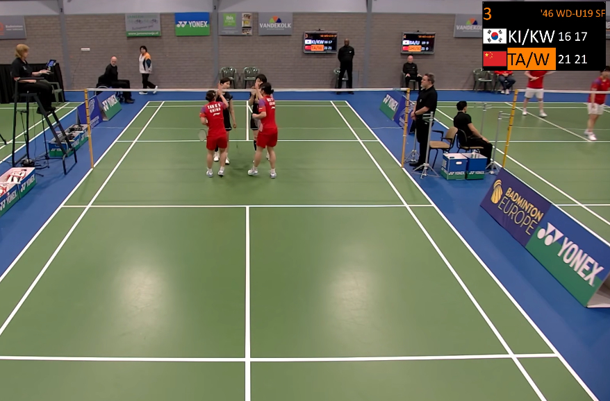 2026荷兰青年国际赛 女双半决赛谭可萱/魏玥玥🇨🇳 21-16、21-17