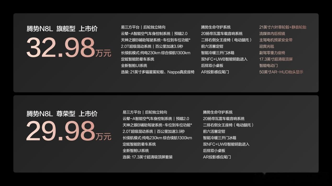 重塑家庭豪华SUV新标准，“超豪华移动大平层”腾势N8L正式上市10月28日，“