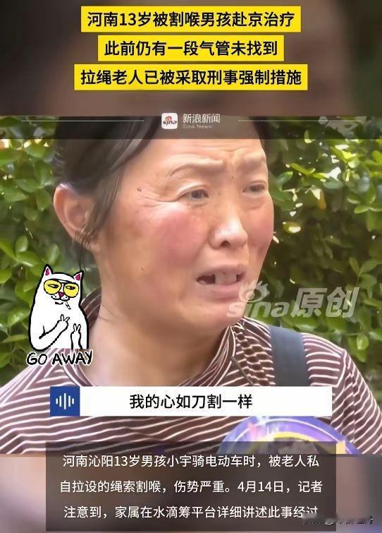 焦作拉绳的老人找到了
老人62岁，朱某雨，不是大爷，而是大娘，现在的孩子已经没啥