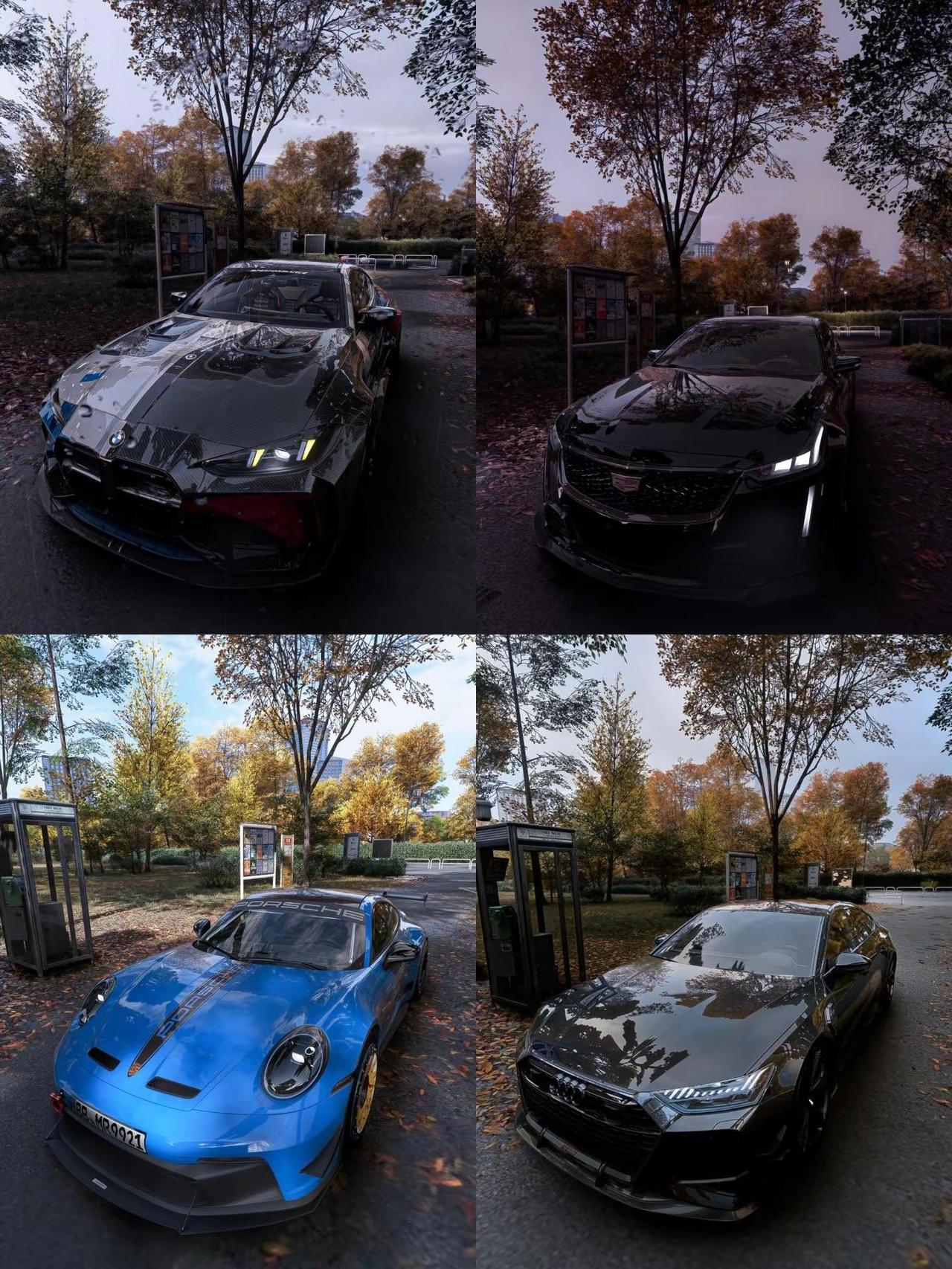 这首歌是否能将你拉回去年秋天~宝马m4cs 凯迪拉克ct5 保时捷911gt3