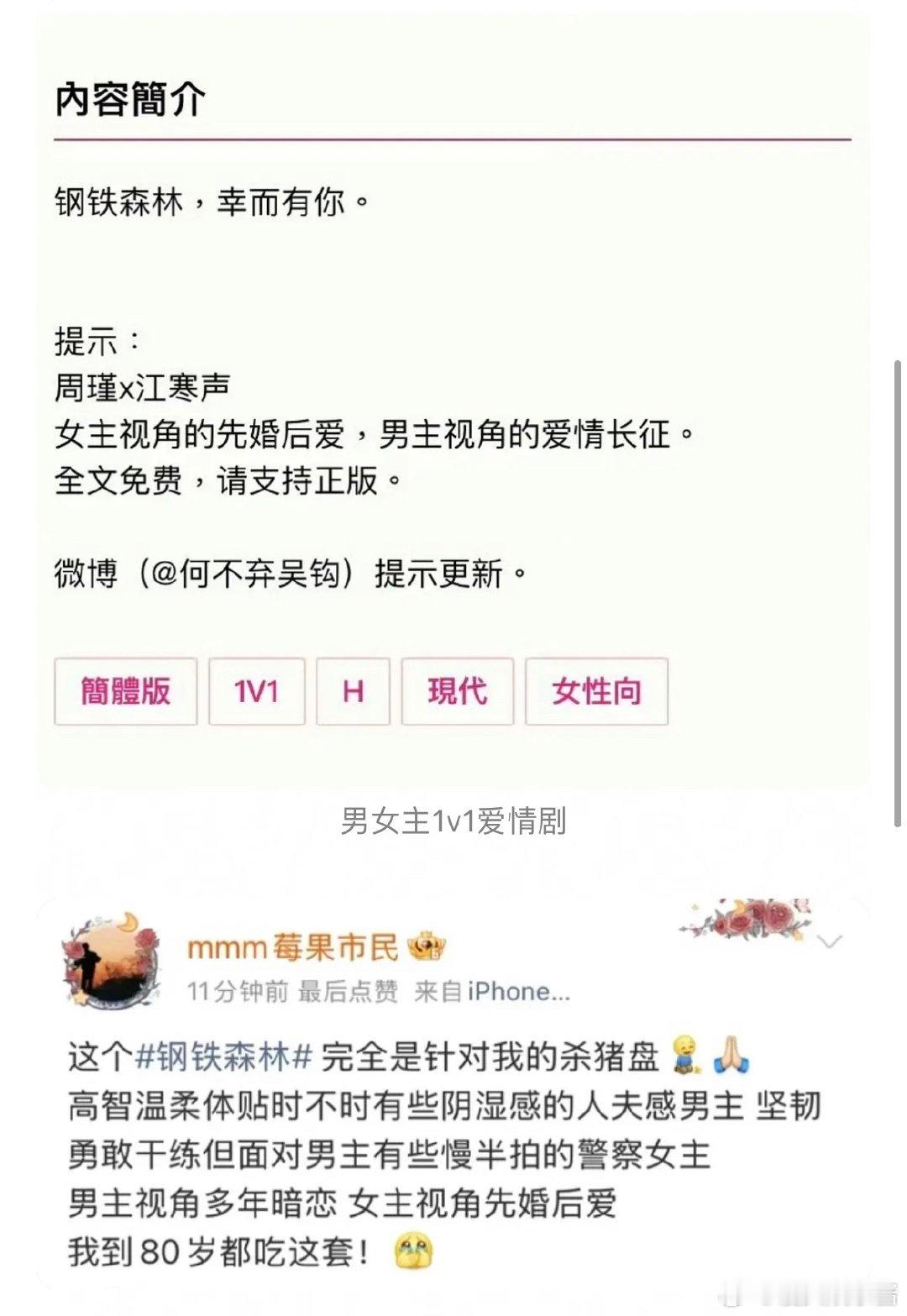 钢铁森林扑街的原因是名字很多人误以为是男性向悬疑破案，本质内核是女性向狗血恋爱 