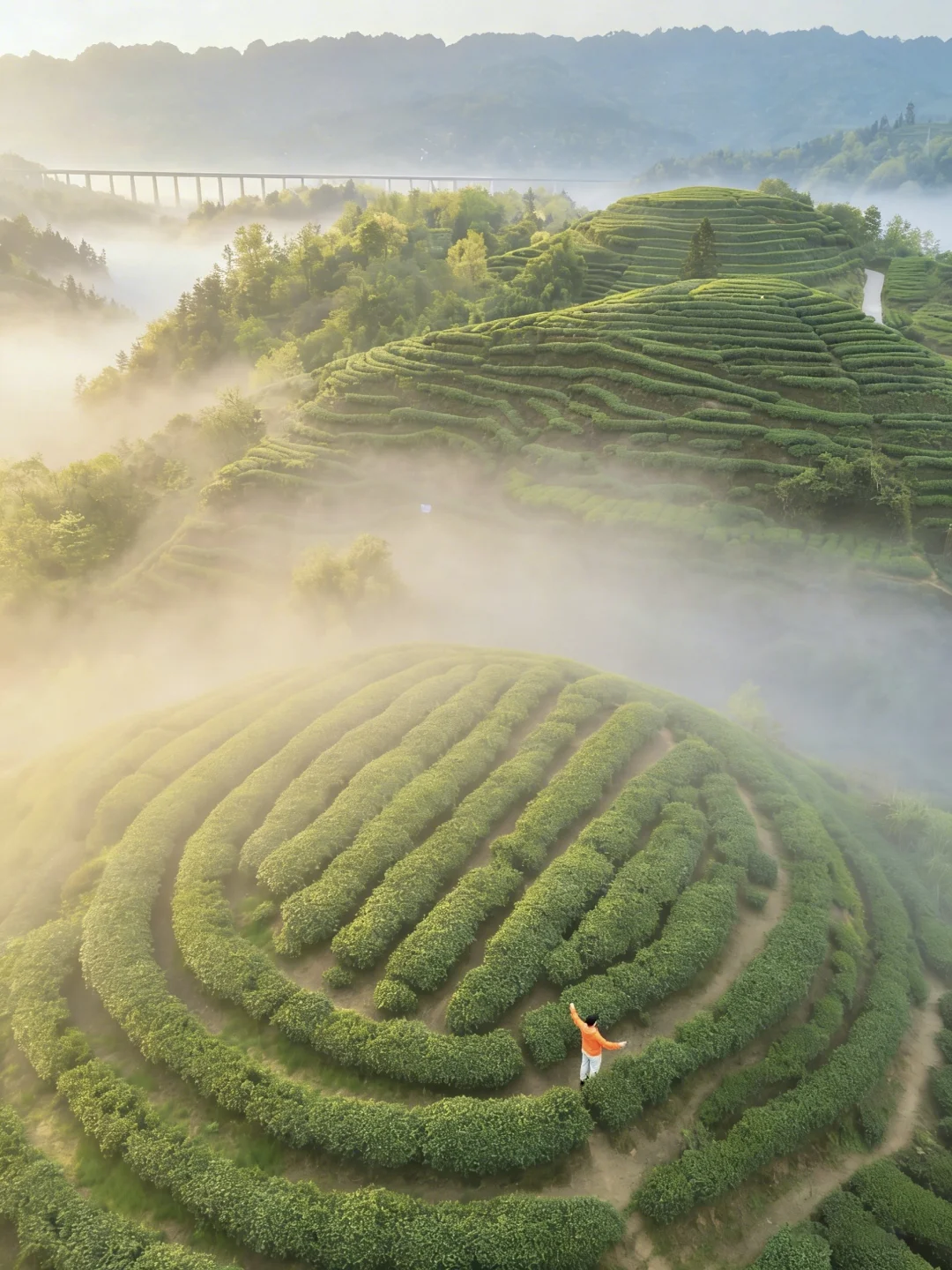 美到失语😭在蒙顶山看到了绝美千里江山图！