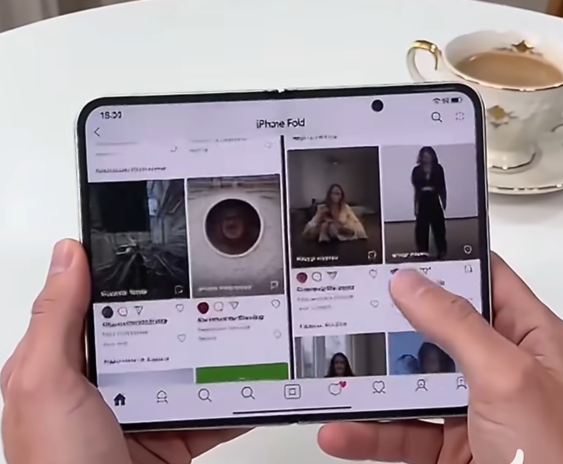 iPhone折叠屏上手 内屏是挖孔 ? 在苹果手机上看到挖孔屏总感觉哪里不对劲