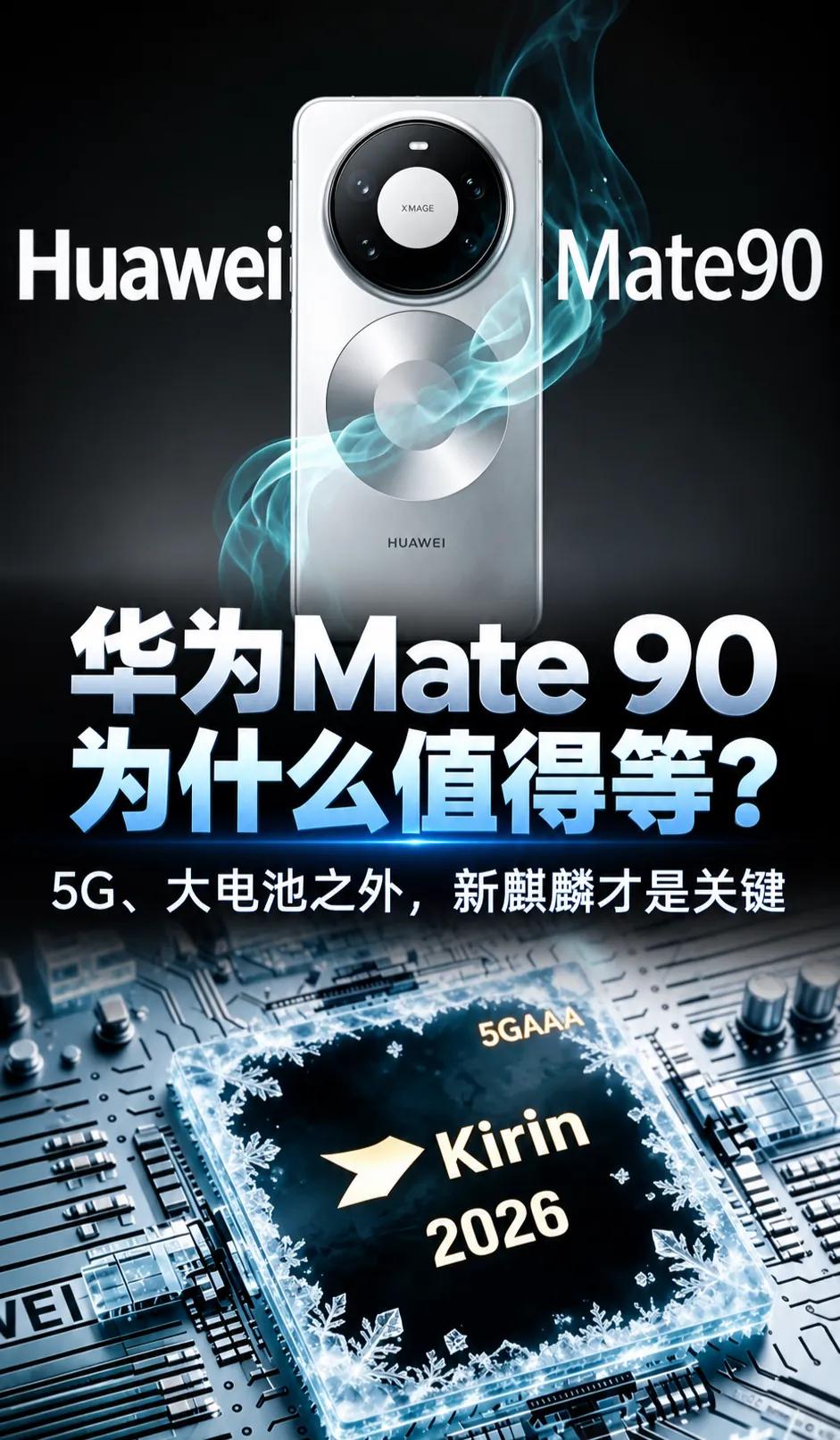华为 Mate 90为什么值得等？先看看这配置
华为Mate 90现在最值得等的