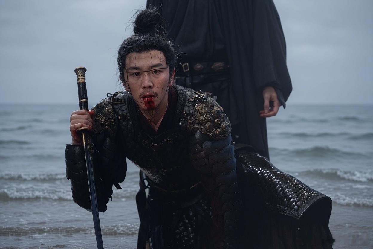 贺鹏在《兰香如故》饰演永昌侯袁绍辉，一出场就惊艳众人！三十斤重甲上身，自带沙场归