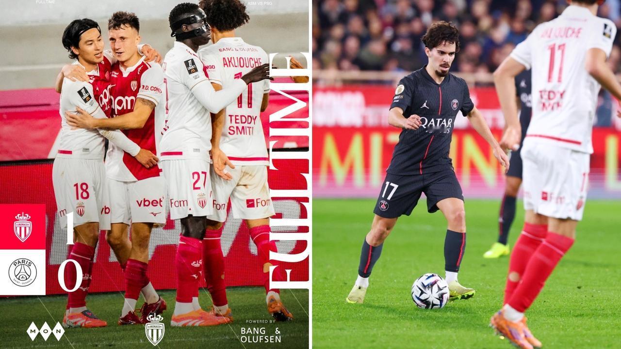 法甲：十人摩纳哥主场1-0终结大巴黎3连胜，暂升到第六位。
大巴黎狂轰17脚无果