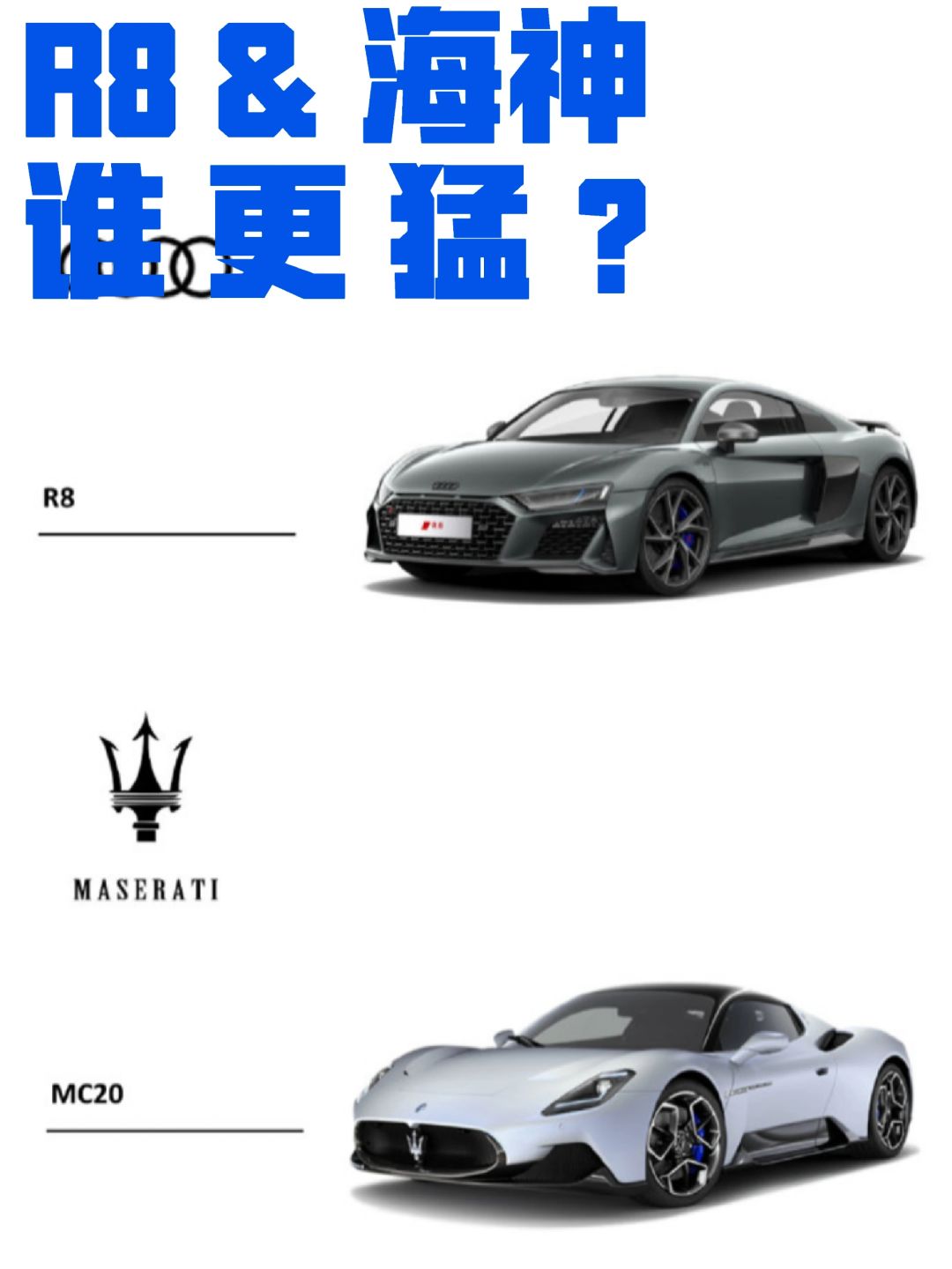 R8&MC20，哪个更猛？