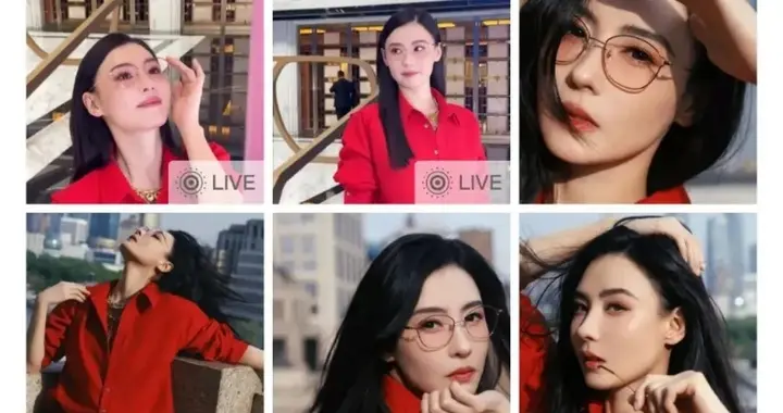 44岁张柏芝更新动态，一袭红衣现身上海