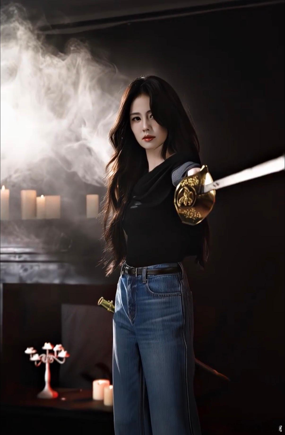 白鹿叶璃手持茉莉变长剑 谁能不爱白鹿《莫离》里的花剑反差！拿茉莉是温柔少女，变长