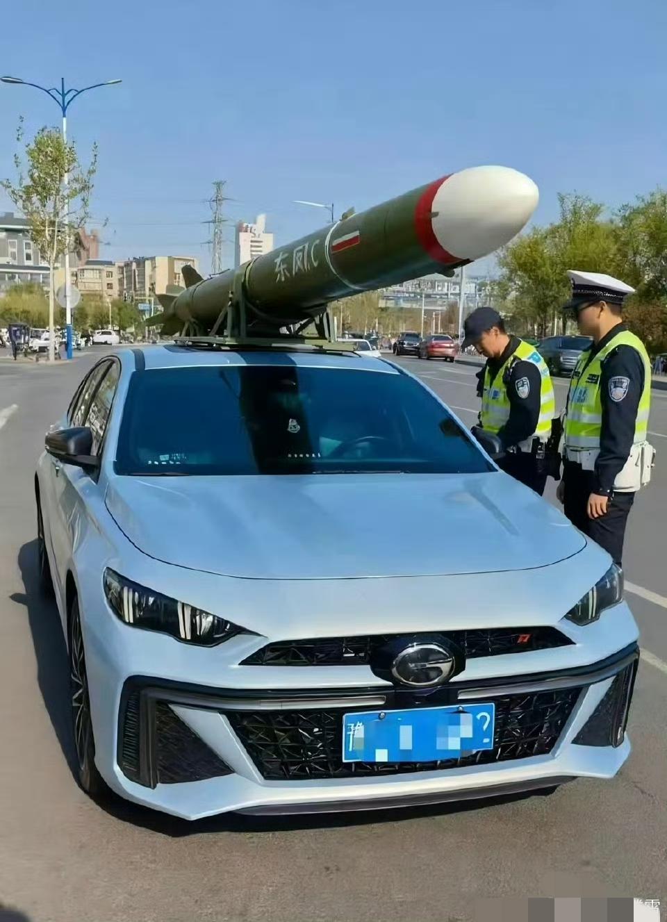 这位网友也是个人才，弄了个“东凤”放在车上。[捂脸]

有不少网友表示很难理解这