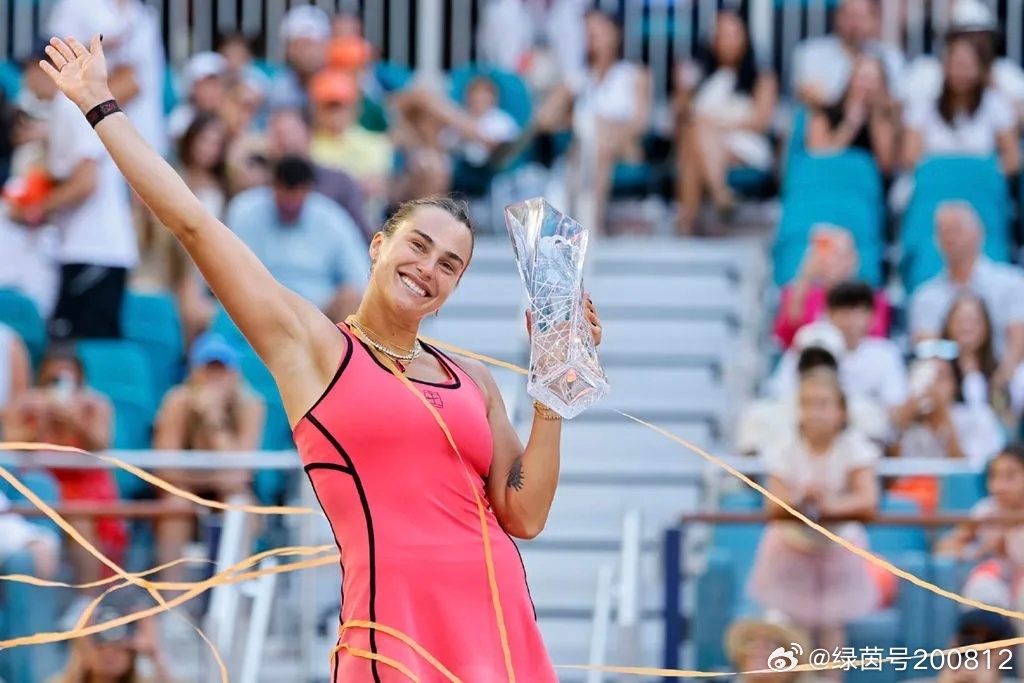 WTA1000赛迈阿密站🎾决赛:头号种子白俄罗斯🇧🇾选手萨巴伦卡以6比2、