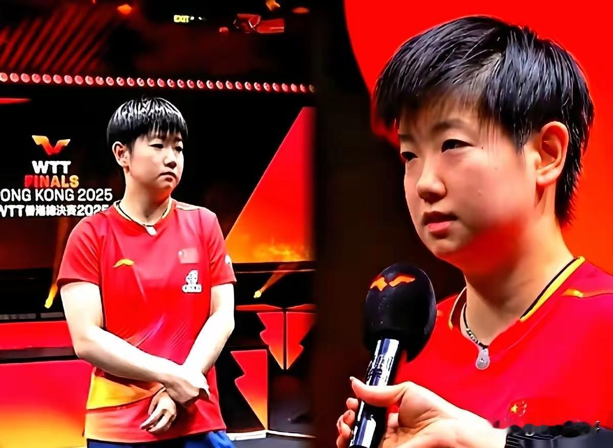 说真的，看完那场4:0，我印象最深的倒不是比分。

是赛后采访里，赢的那位姑娘特